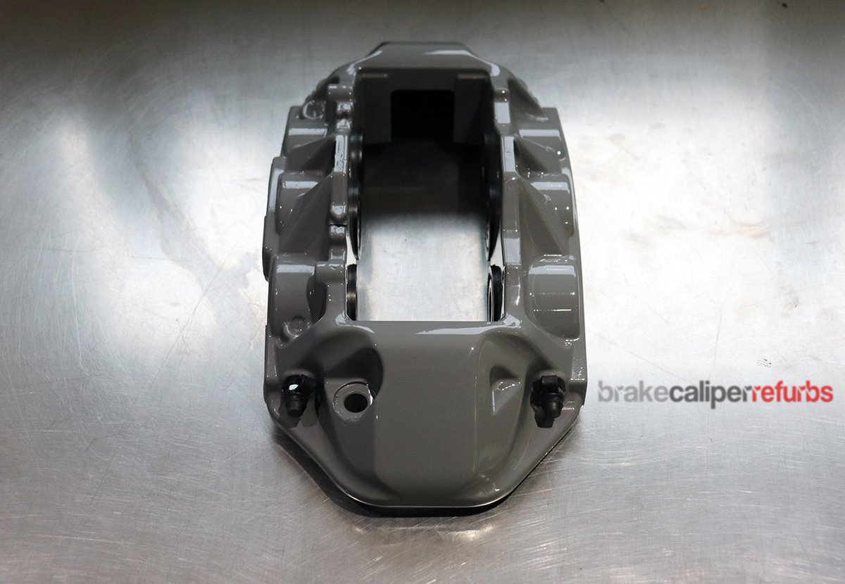 RefurbsCalipers's tweet photo. N A R D O - #Audi #rs6 front #6pot calipers #refurbished / #refinished in Audi #nardogrey with #OE decal. #Rebuilt with all new seals, bleed nipples and covers. 

#bcr
#caliporn
#caliperpainting
#caliperservicing
#audicalipers
#rs6calipers
#audiquattro 
#audisport 
#audirs6 https://t.co/ts131unrln