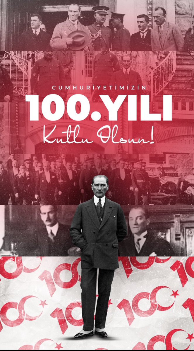 Onurla ve gururla cumhuriyetimizin 100.yılı kutlu olsun