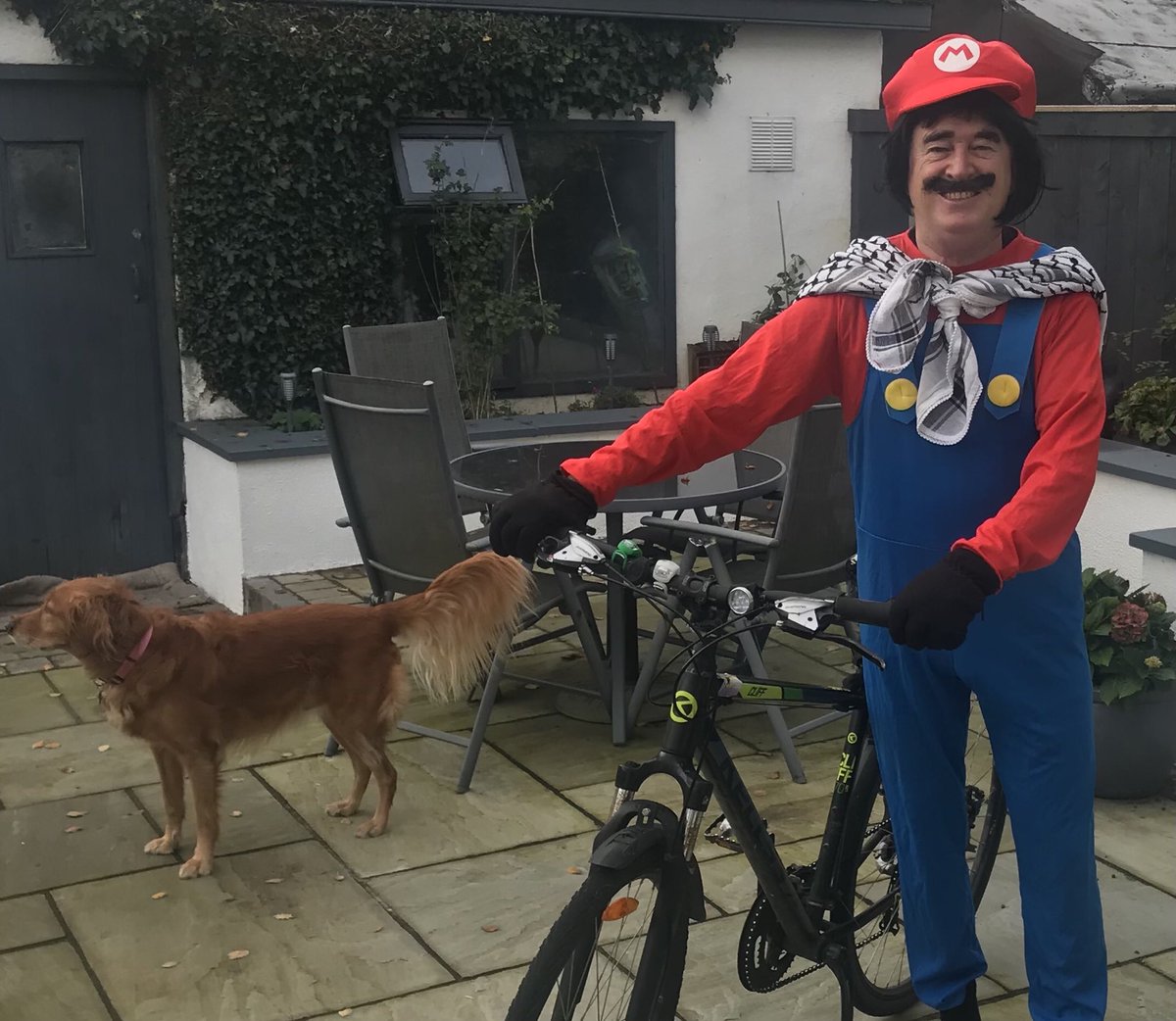 Brendan Smith (@speediecelt) on Twitter photo I happily dressed up today as Super Mario to join #Halloween community cycle thru the streets of Galway in company of Batman, Spiderman, witches & mermaids. But I made sure I also wore my #Palestinian scarf in solidarity with people of #Gaza. #Ceasefire now <a href="/GalwayCycling/">Galway Cycling Campaign (Feachtas Rothaíochta na G</a> I happily dressed up today as Super Mario to join #Halloween community cycle thru the streets of Galway in company of Batman, Spiderman, witches & mermaids. But I made sure I also wore my #Palestinian scarf in solidarity with people of #Gaza. #Ceasefire now <a href="/GalwayCycling/">Galway Cycling Campaign (Feachtas Rothaíochta na G</a>