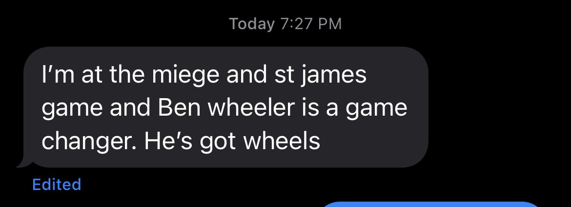 Got this text Friday night. 

Any college coaches looking for true dual-threat be sure to check out the video 👇