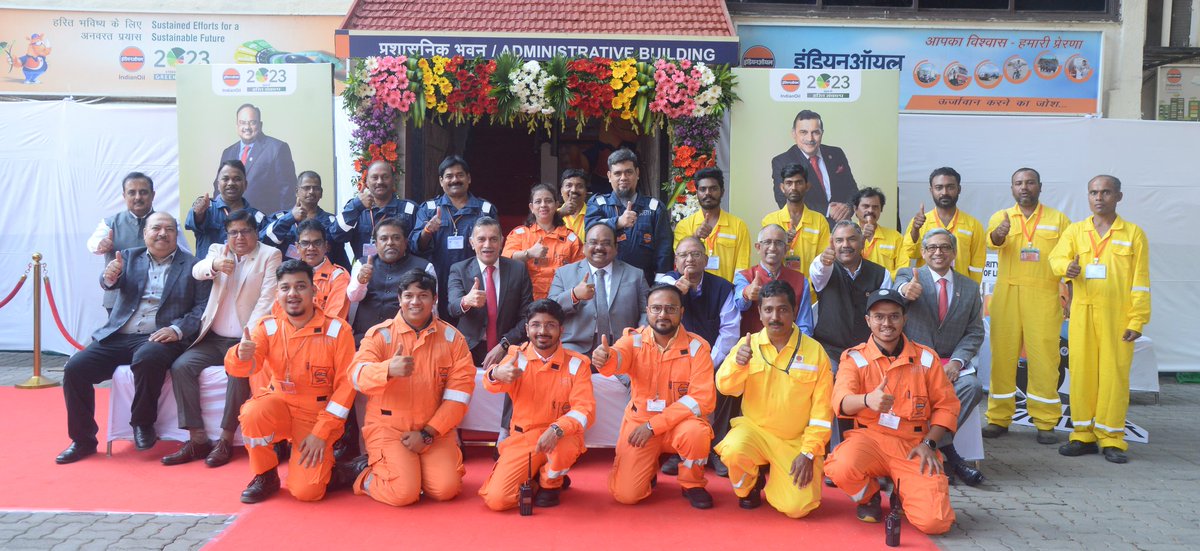 Commemorating the second IndianOil Safety Day, joined our @ChairmanIOCL and my team at Wadala Terminal in Mumbai today. At IndianOil , safety is an unwavering commitment which is strongly entrenched in every IOCian and channel partner. On this day, we IOCians rededicated…