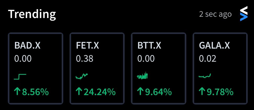 The $Bad token is currently trending 🥇 on <a href="/Stocktwits/">Stocktwits</a> and now swappable in all major #defi wallets <a href="/binance/">Binance</a> @CoinbaseWallet <a href="/zerion/">Zerion</a> <a href="/MetaMask/">MetaMask 🦊</a> <a href="/TrustWallet/">Trust Wallet</a> .