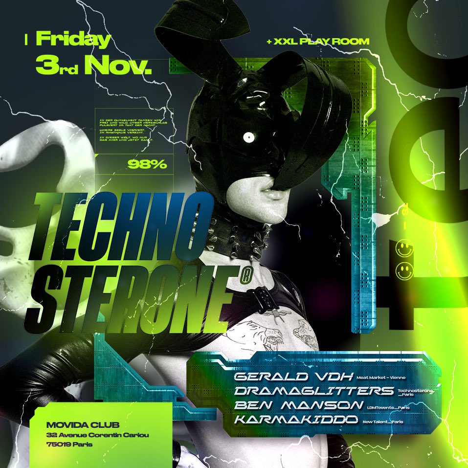 technosterone_'s tweet photo. Friday November 3rd / Vendredi 3 Novembre 🎫 https://t.co/CeOQz1ej7B https://t.co/Y0R5DEI8iU