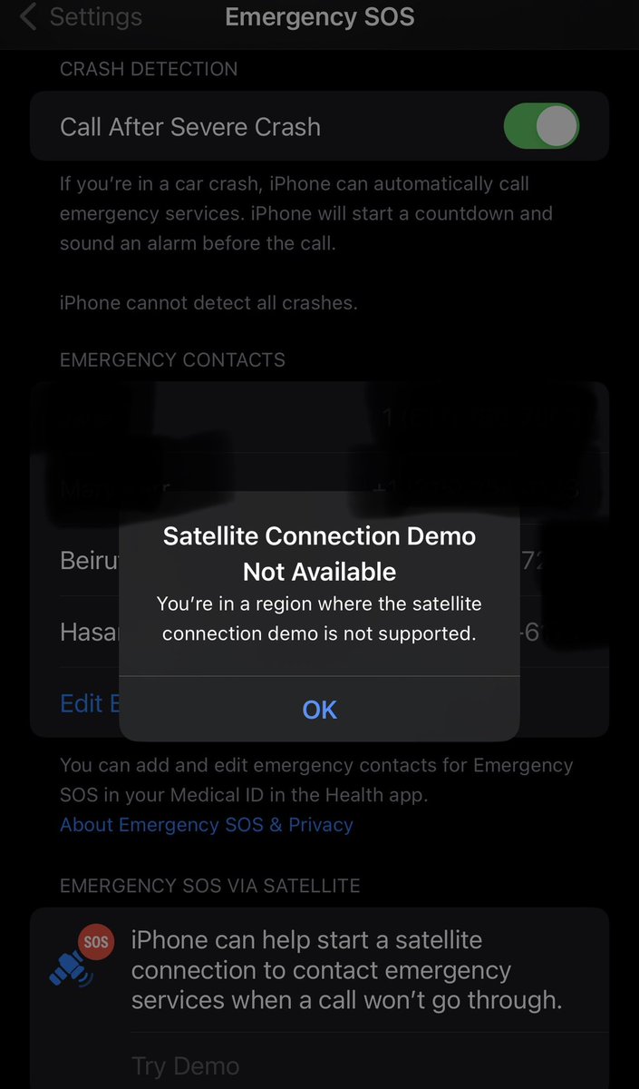 When Gaza got disconnected 2 days ago from the internet & from calling services, I tried using my iPhone to connect with friends using my Emergency SOS. But sorry, it’s not available to us. We’re “human animals.” If I couldn’t use my SOS system now, then when? What the hell!