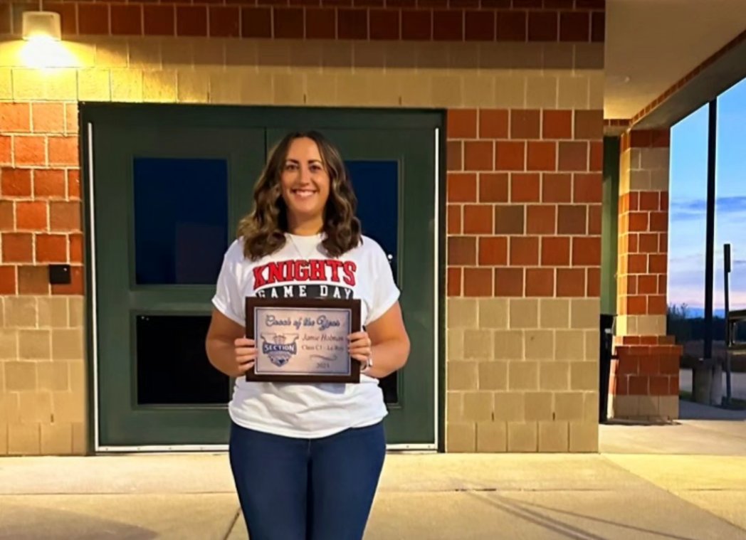 Congratulations to LeRoy Cheer and Coach Holman

The team finished 3rd out of 11 teams in Class C1 during sectionals at Gates Chili High School on Saturday. They were less than 3 points away from first place. 
Coach Holman was named Coach of the Year in Class C1. <a href="/LeroyCheer/">LeRoy Knights Cheer</a>