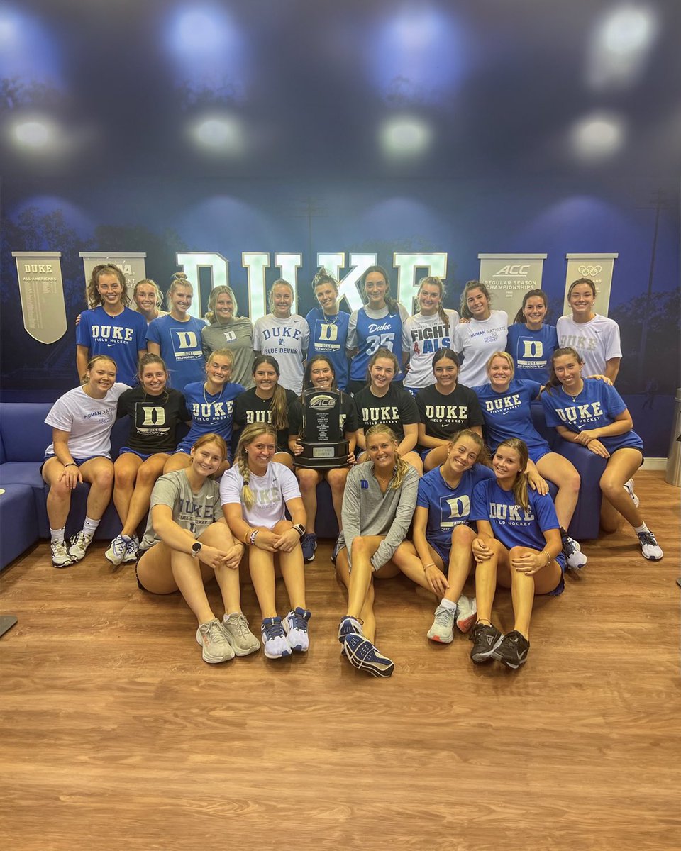 DukeFH's tweet image. For the second time in program history, we take home a share of the 2023 ACC regular season title 😈🏆 #DukeTrue
