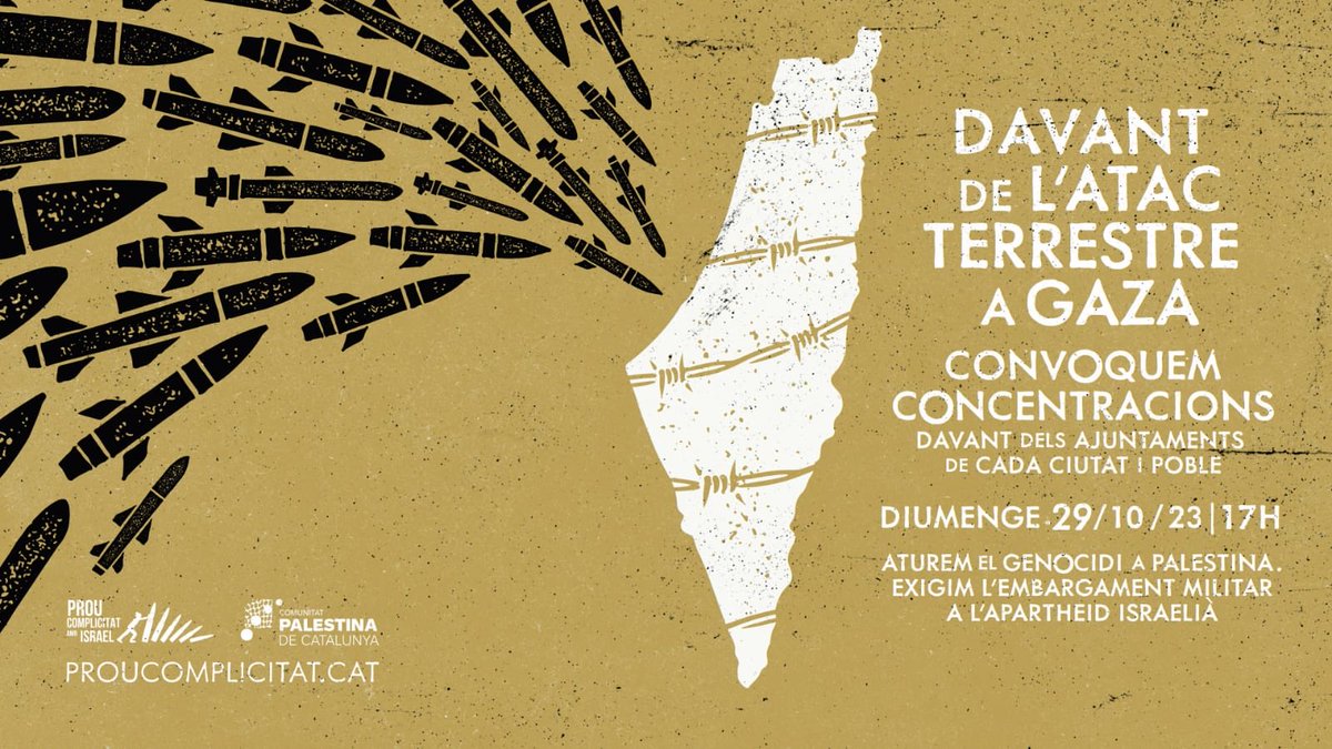 Convocades a #Granollers a les 17h.
Aturem el genocidi a Palestina.
#AturemElGenocidi
#LesFranquedes