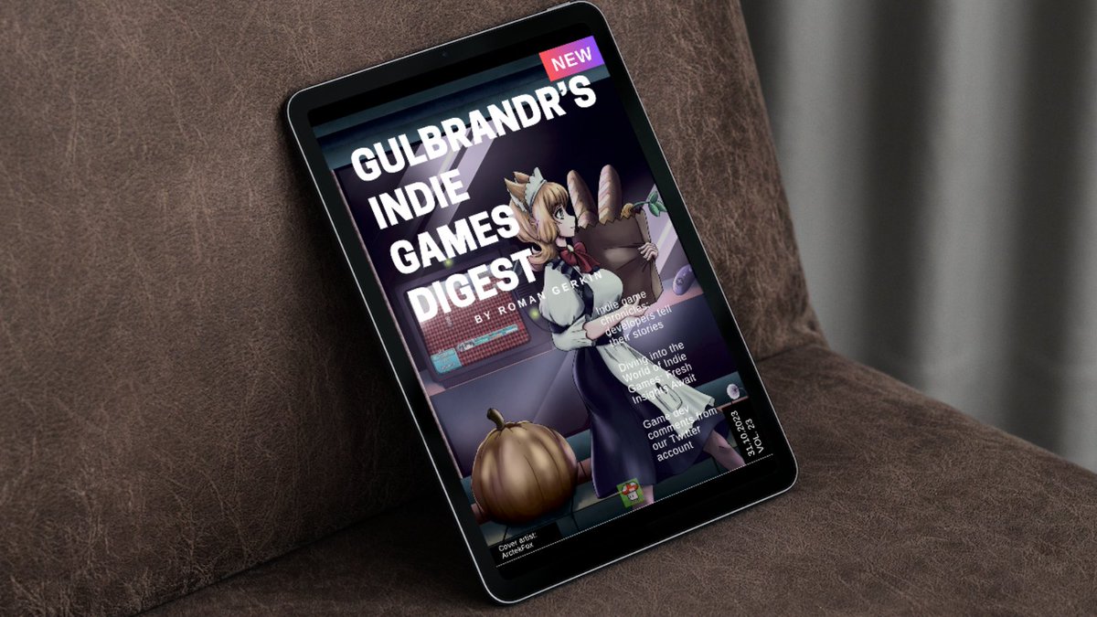 🚀WE DID IT!🚀
Our NEW issue of 'Indie Game Digest' is now available, and it's FREE!

💻Download it
🔁Share it
❤️Support us

gulbrandr.gumroad.com/l/igd_23

Thanks:
<a href="/3DGoblinDev/">🃏3DGoblinDev🧙🏻‍♂️ - 🔜 Barcelona Game Fest</a>
<a href="/TriorityN/">Triority Interactive Novels</a>
<a href="/KennyRoy/">Kenny Roy 🎮</a>
<a href="/the_puppet_eer/">The Puppeteer</a>
<a href="/IsDaouda_Games/">is::Daouda 👑</a>
<a href="/arcticfox223/">ArctekFox</a>
<a href="/SpiritCityLofi/">Spirit City: Lofi Sessions - PC/MacOS</a> 

#halloween #indiegames