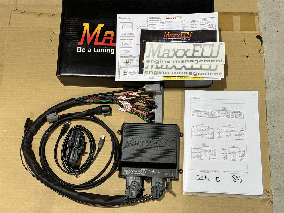 MaxxECU_JP's tweet image. トヨタ86 ZN6前期用MaxxECU RACEフルコン化（純正ECUと交換）計画完成間近👍CAN通信によるエアコン、パワステ、メーター表示等も全て正常に作動します😬当然チェックランプも点灯しません😊#MaxxECU #ZN6 #FA20