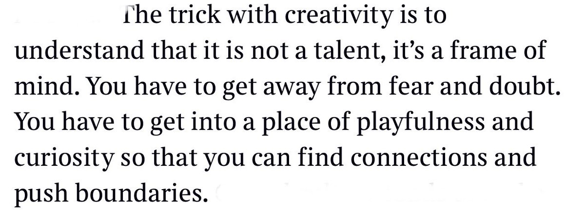 John Cleese in today’s Sunday Times on the nature of creativity. Good music departments are places that encourage this…