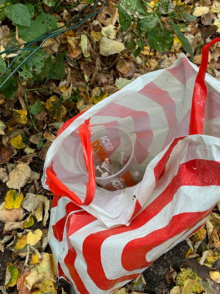 Out on a walk this AM w/my 4-year old to look at Halloween decorations &amp; we walked through Watson Park. My son, who calls Target 'the red toy store': Dada, look! A bag from the red toy store." I told him not to touch. I looked in and there were 15-20 needles #boston #southend