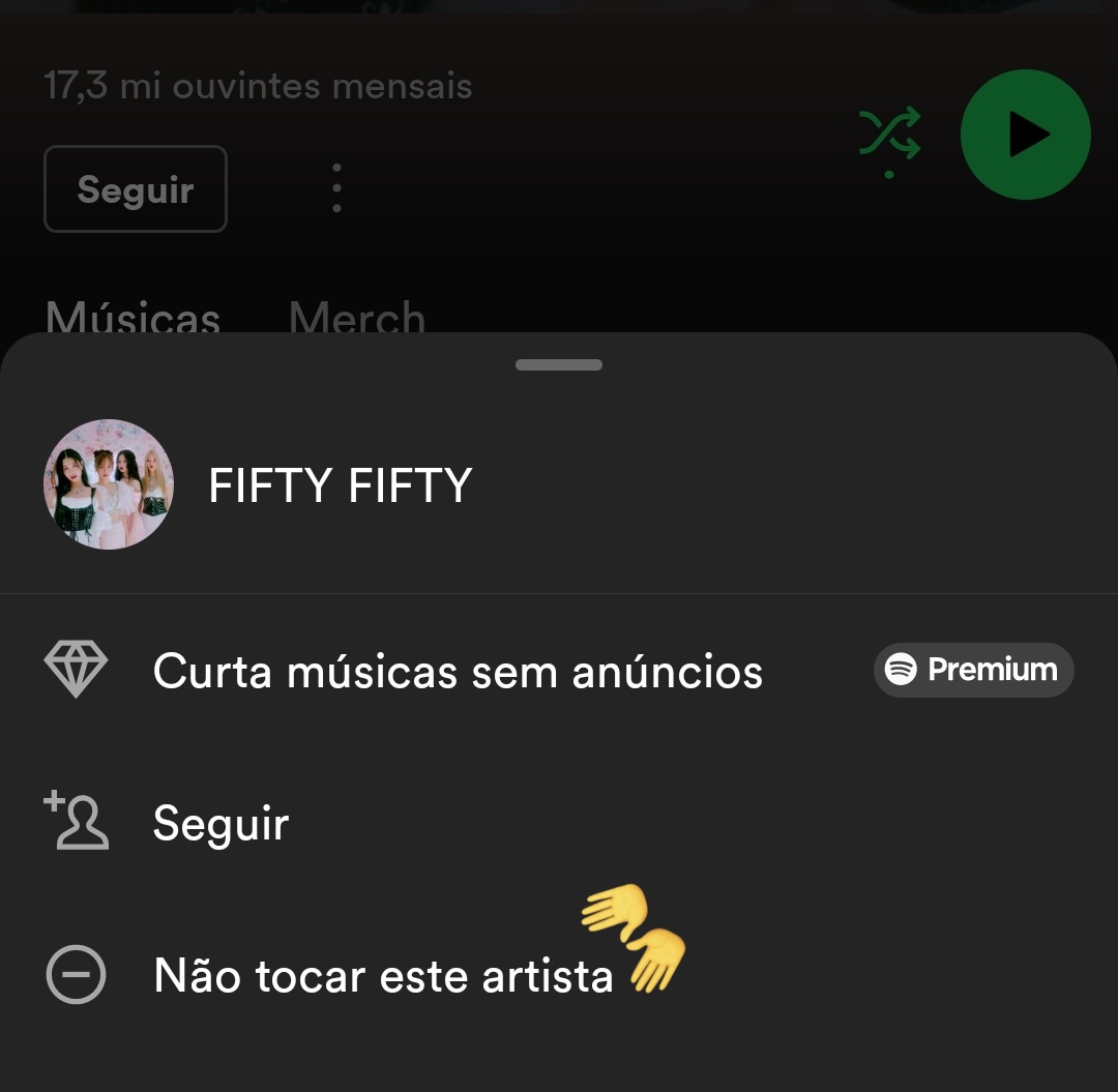 ablumebrasil's tweet photo. 🍯ATENÇÃO!!
Bloqueie o FIFTY FIFTY no seu Spotify, não consuma nenhum conteúdo oficial e apoie o #Boycott_Attrakt!.

📍https://t.co/rSbq2fxlAz https://t.co/BNW5HKZiQM