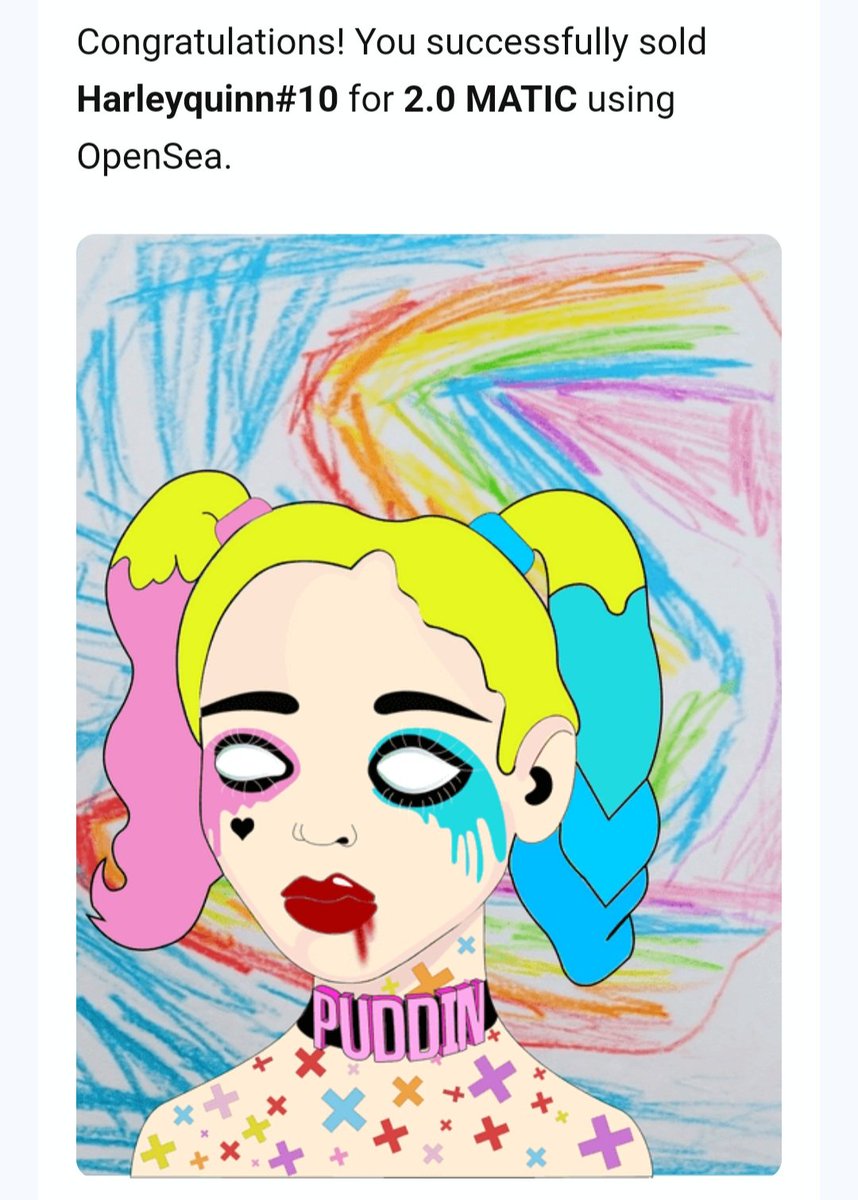 #NFTsales #NFTCollection #HarleyQuinn  😊🤩