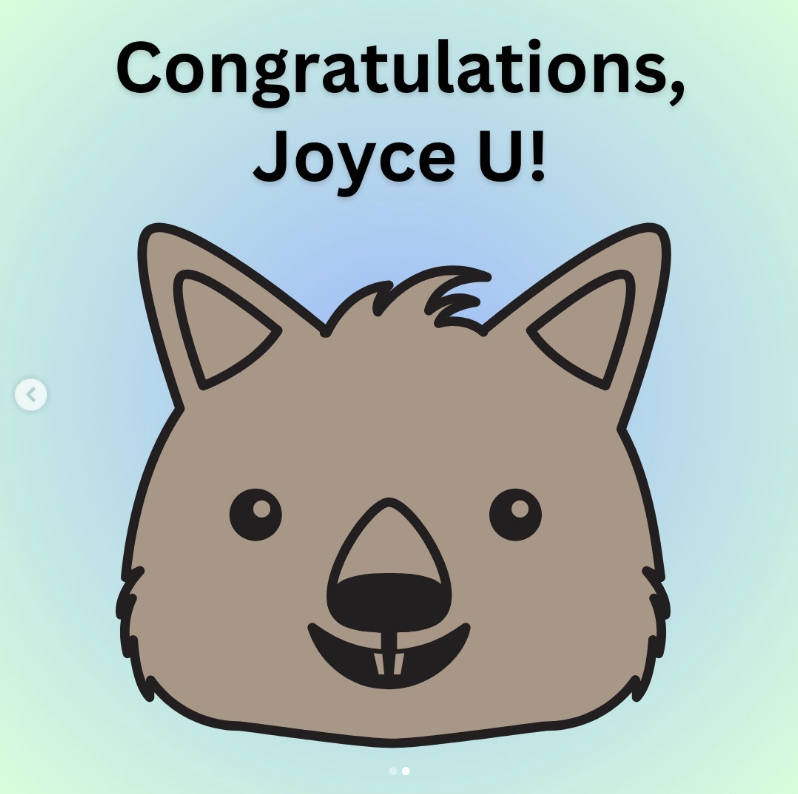 Congrats to Joyce U for winning the
Wild About Wombats Giveaway!

We'll send your books over the next week or so. Thank you to everyone who entered!

@jocelynrish
@ashleybeloteillustration <a href="/abi/">abi</a>.cushman @hellomaddiefrost @brianlies @rathatepbooks
#wombat #kidlit #picturebooks