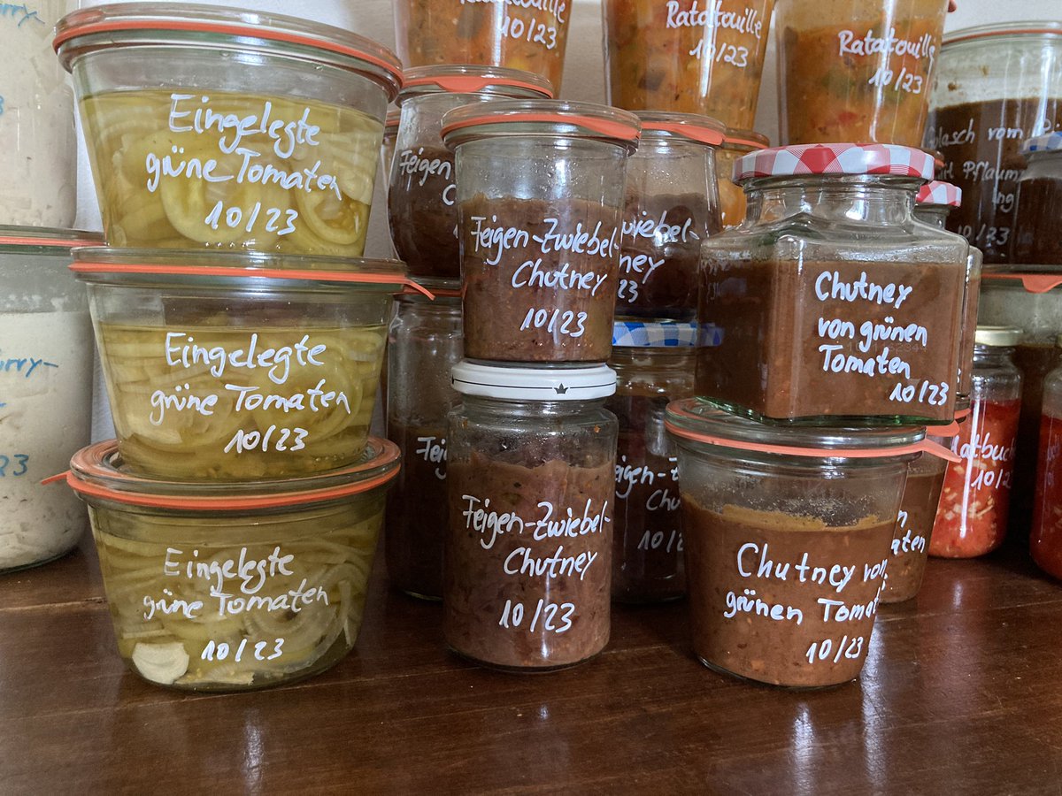 Auch die Grünen Tomaten haben nun ein zweites Leben erhalten! 😋