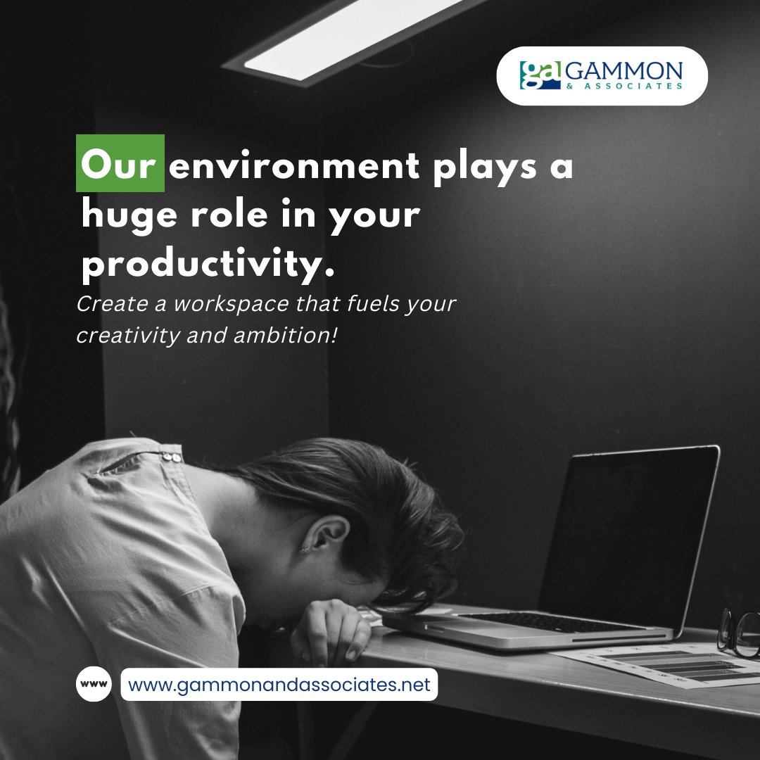 GammonandAssoc's tweet image. Did you know that your workspace can be a secret weapon for achieving your goals?

Learn how to craft a motivating environment that ignites your ambition and boosts productivity! 🏢🚀

#ProductivityBoost #AmbitionFuel #WorkspaceMatters