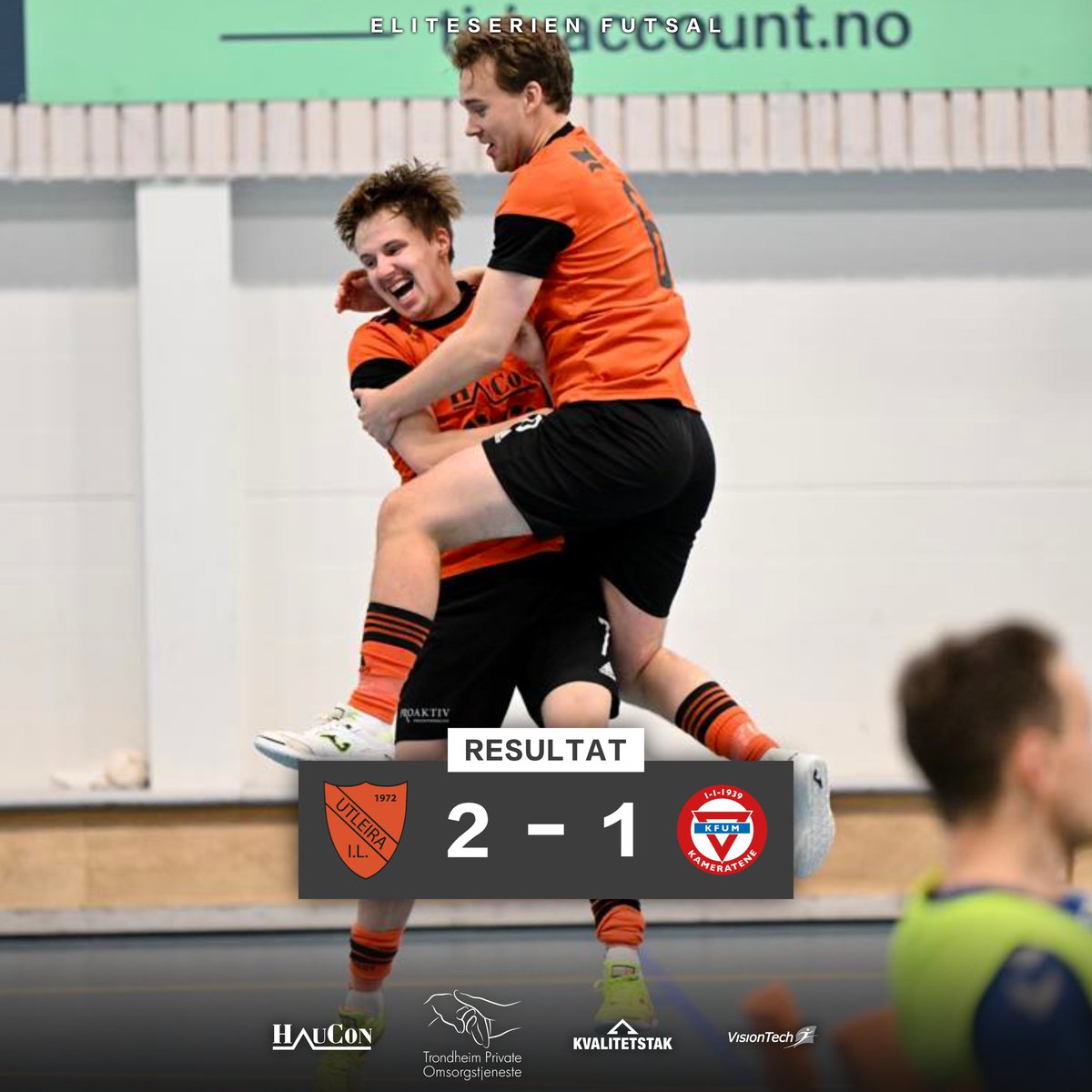 Sliteseier hjemme mot KFUM, men mål av Magnus Johansen og Richard Johansen Halvorsen snur kampen etter at KFUM tok ledelsen tidlig i 2. omgang.