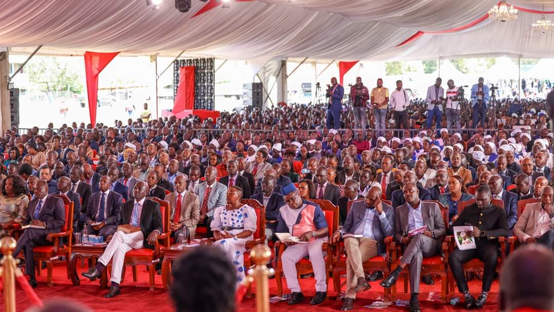 SpeakerKLusaka's tweet photo. Today,I joined President @WilliamsRuto and the First Lady @MamaRachelRuto at the 40th Anniversary Celebration for the ACK Diocese of Eldoret in Uasin Gishu County.

The function was attended by Governors; @GovernorBii, @Araap_Sang, Wisley Rotich, CS @kipmurkomen among others. https://t.co/TNRfOWn3aF