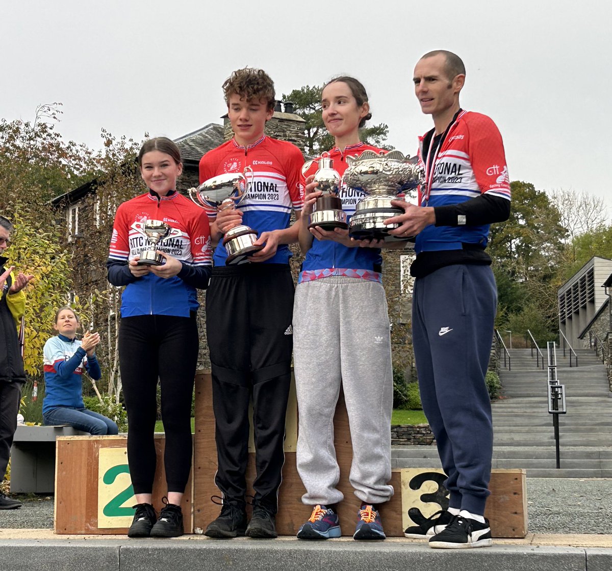 I’m happy to tell you that I just won the junior national hillclimb championship up the struggle in a time of 18.21… I would like to thank @SRAMroad @TrekBikes and all of you for all your support…. Never give up on your dreams! Ruby X