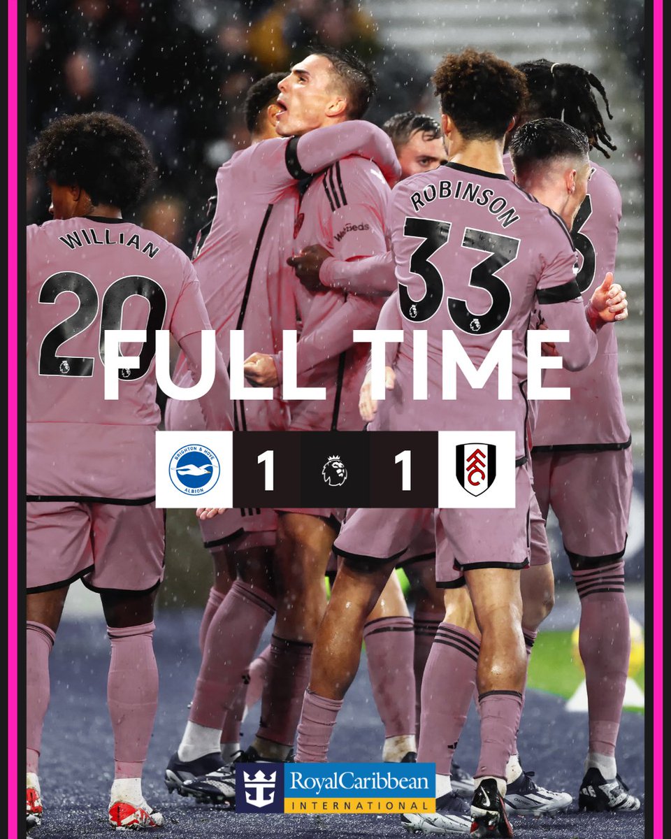 FulhamFC's tweet photo. A point on the road! 💖 https://t.co/QbkBeXMzVk