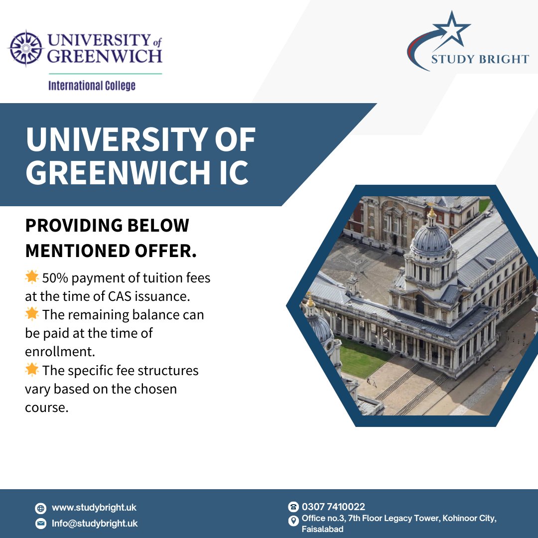 Study_Bright's tweet photo. 𝐀𝐏𝐏𝐋𝐘 𝐍𝐎𝐖
Study Bright
Office no.3, 7th Floor Legacy Tower, Kohinoor, Faisalabad
➔ 𝐔𝐀𝐍 +92 307 7410022
➔ 𝐖𝐡𝐚𝐭𝐬𝐀𝐩𝐩: +92 307 7410022
➔ 𝐔𝐊: +44 20 8638 5532 https://t.co/6amUM9jvlM
