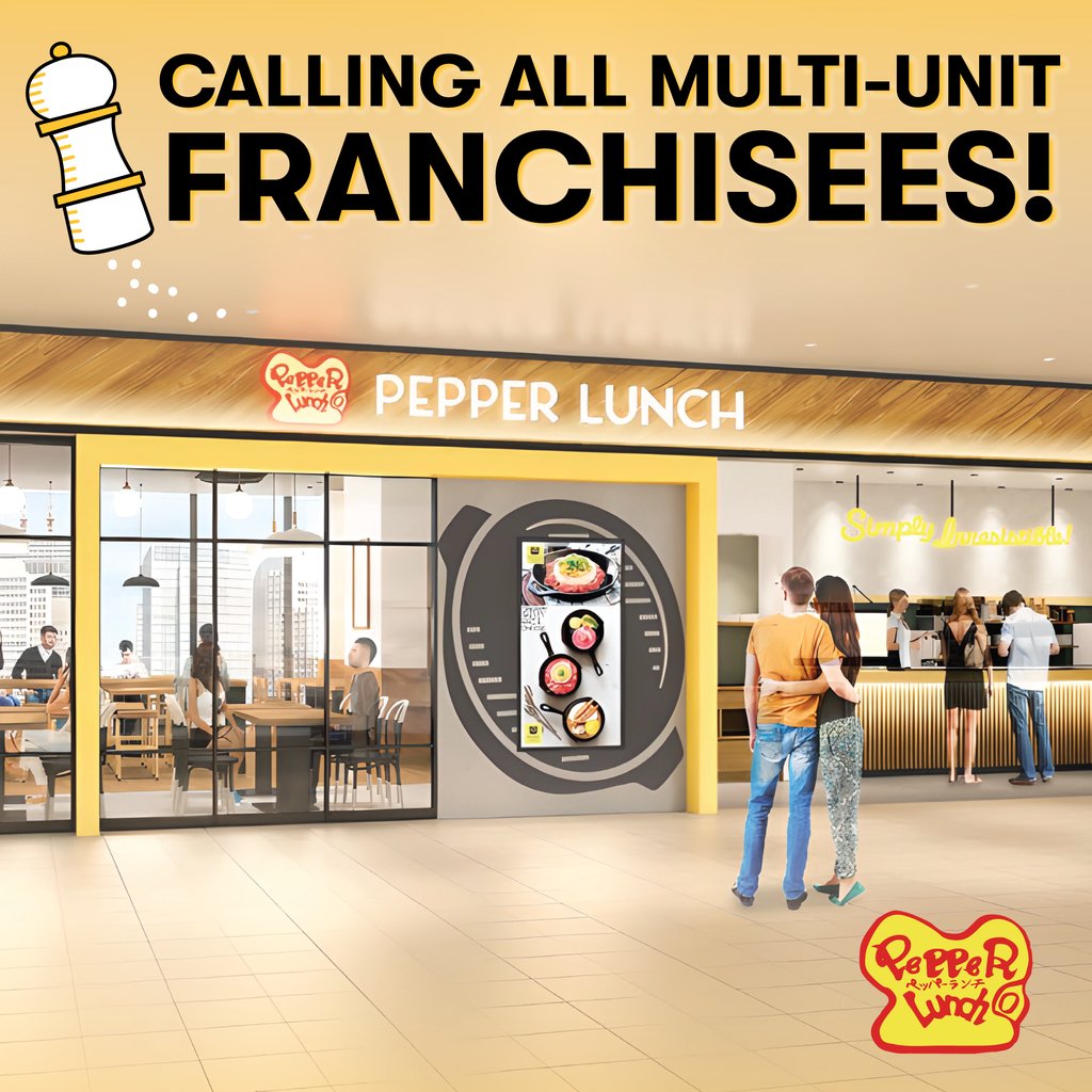 eatpepperlunch's tweet image. Calling all multi-unit operators! Are you ready to seize a sizzling franchise opportunity in the fast-casual industry? 

Launch a Pepper Lunch Franchise: bit.ly/3Xs0L7l

#PepperLunch #HotPlatesHotProfits #MultiUnitFranchise #teppan #japanesefood #teppanyaki #franchising