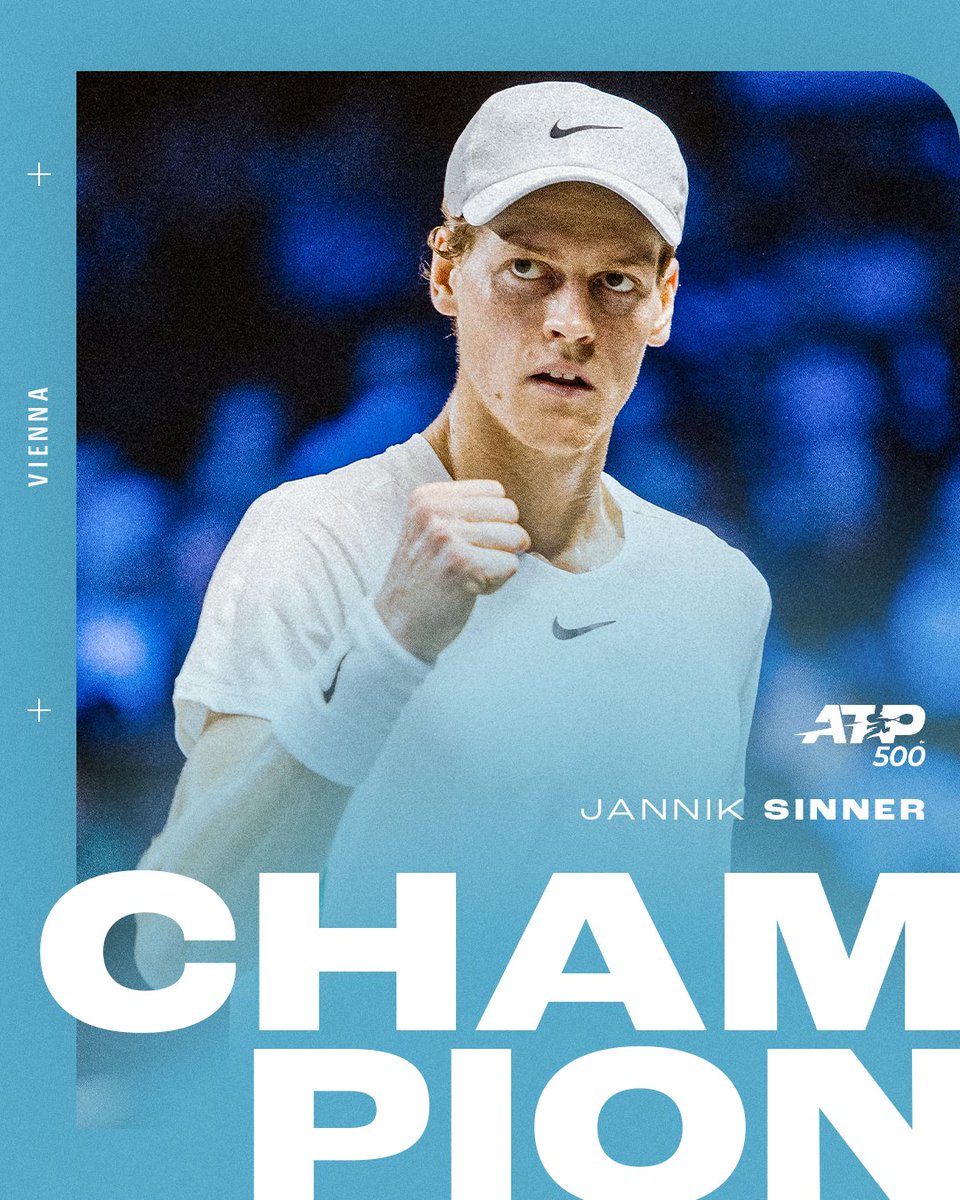 ATP Tour on X: Sinner the winner in Vienna 🎼🇮🇹 @janniksin is