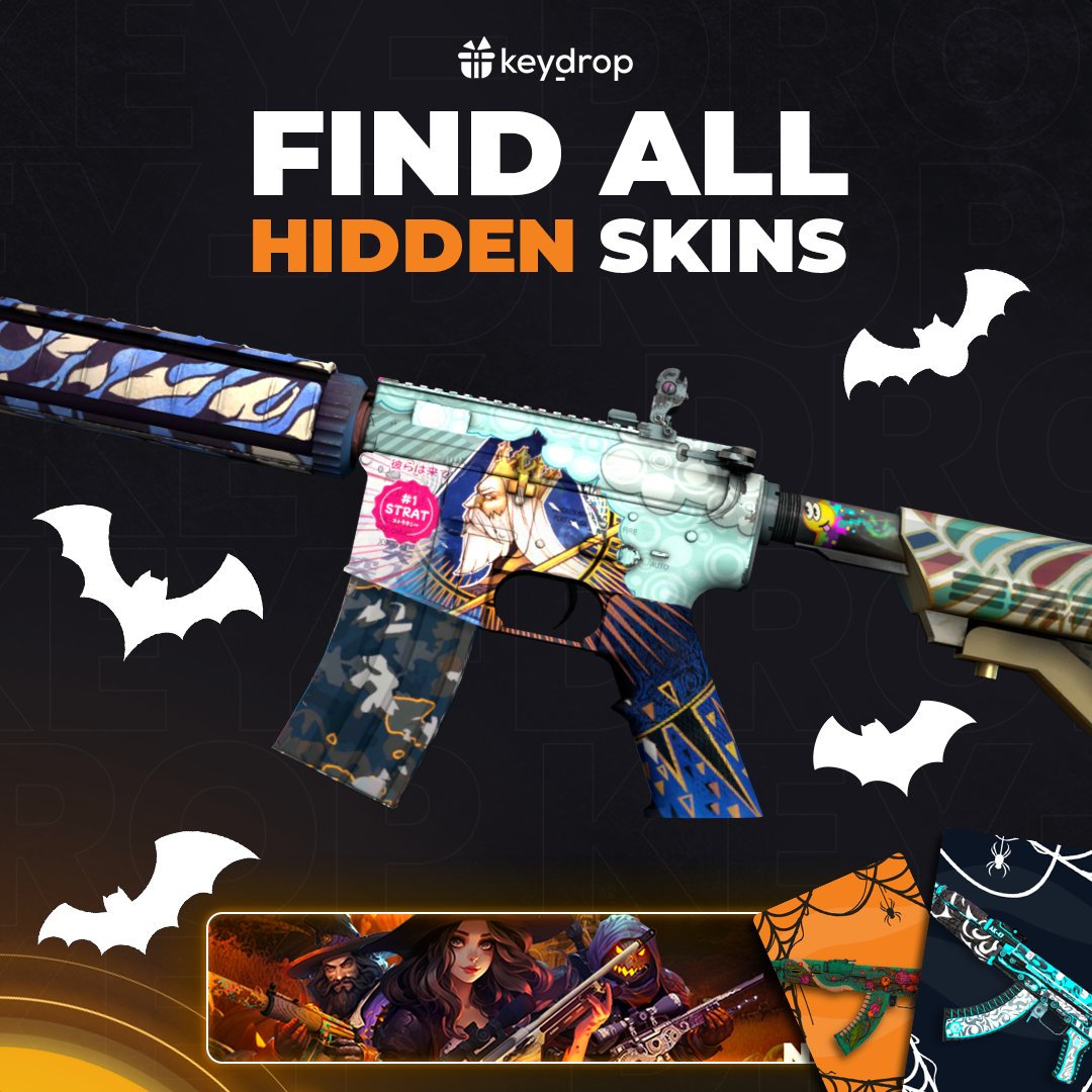 Guess all hidden skins 😁

How many have you found? Comment below 👇
5 lucky souls will receive a golden treats from us ! ✨🦇

⭐️⭐️⭐️
Enter code: TWITTER 💙
Get $0.50 + 10% deposit bonus 🔥

👉  key-drop.com/?code=TWITTER 👈