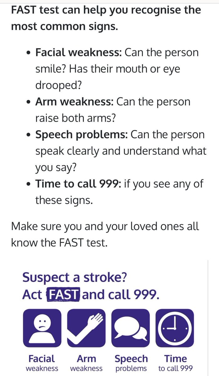 Today is World Stroke Awareness day. Take a minute to know the signs - FAST. Remember strokes don't just happen to 'old people'. #WorldStrokeAwarenessDay #FAST