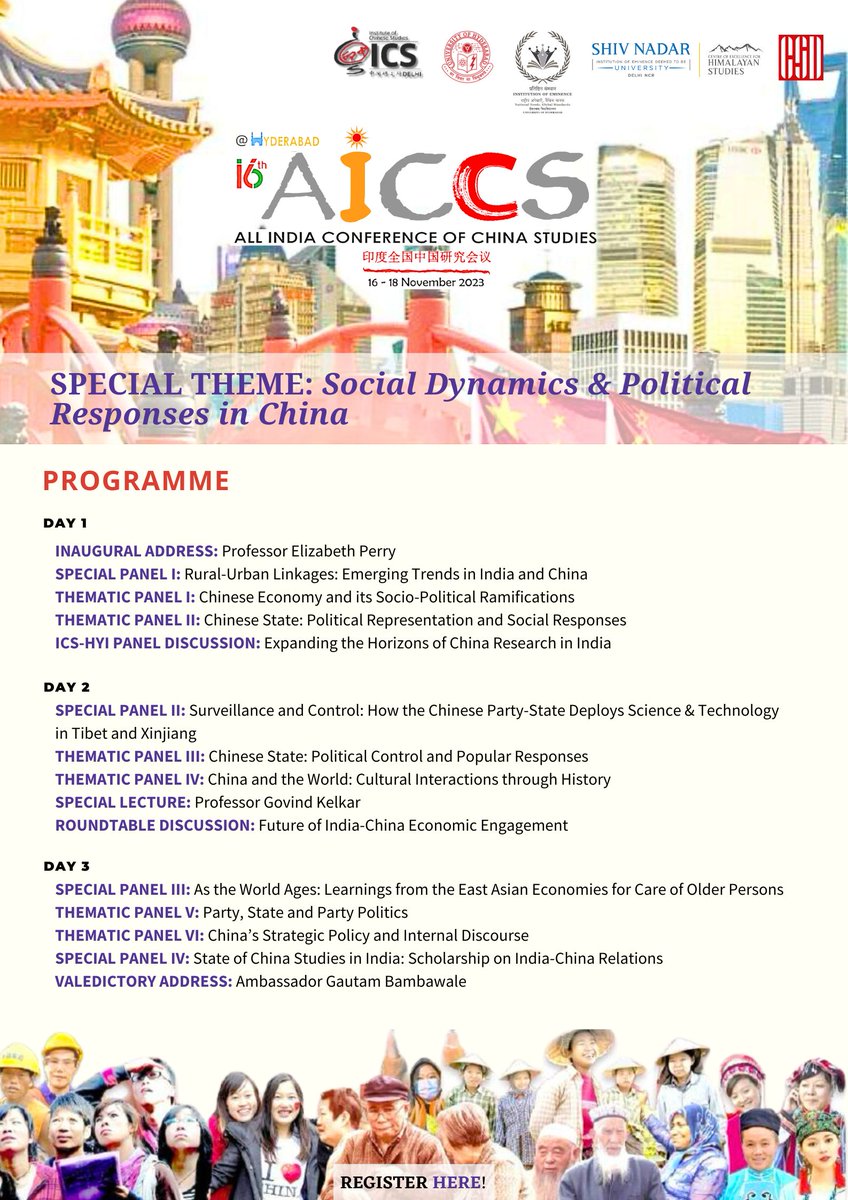 uohpolsci's tweet photo. 📢📢#Programme out now for the @ics_delhi's Flagship Conference!

16th AICCS organised by the Dept of Pol Sci will be held between 16-18th Nov'23 @HydUniv

Register Now: https://t.co/B7YRJXpRsv 
Deadline: 31st Oct

Stay tuned for more updates!
@CommunitasPolSc  @School_SocialSc https://t.co/7ost8gk2jC