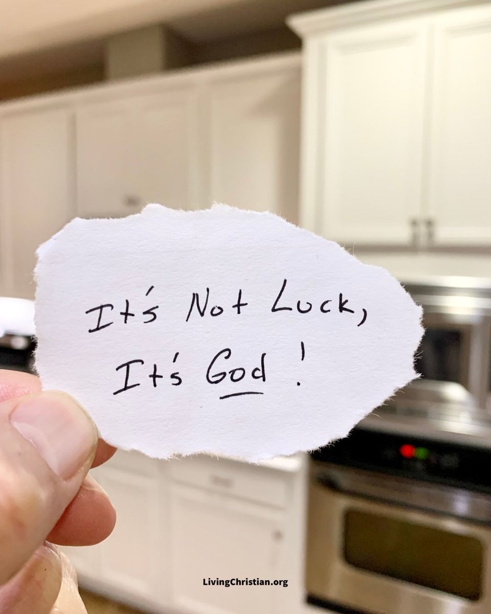 I don’t have luck, I have God.