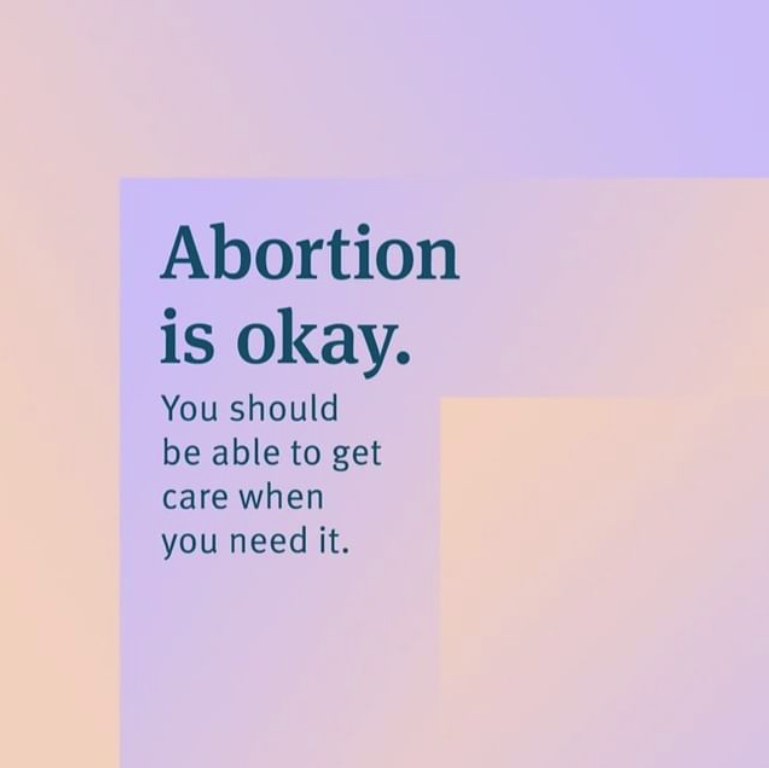 Hey, there's nothing wrong with getting the abortion you need &amp; deserve. 💜