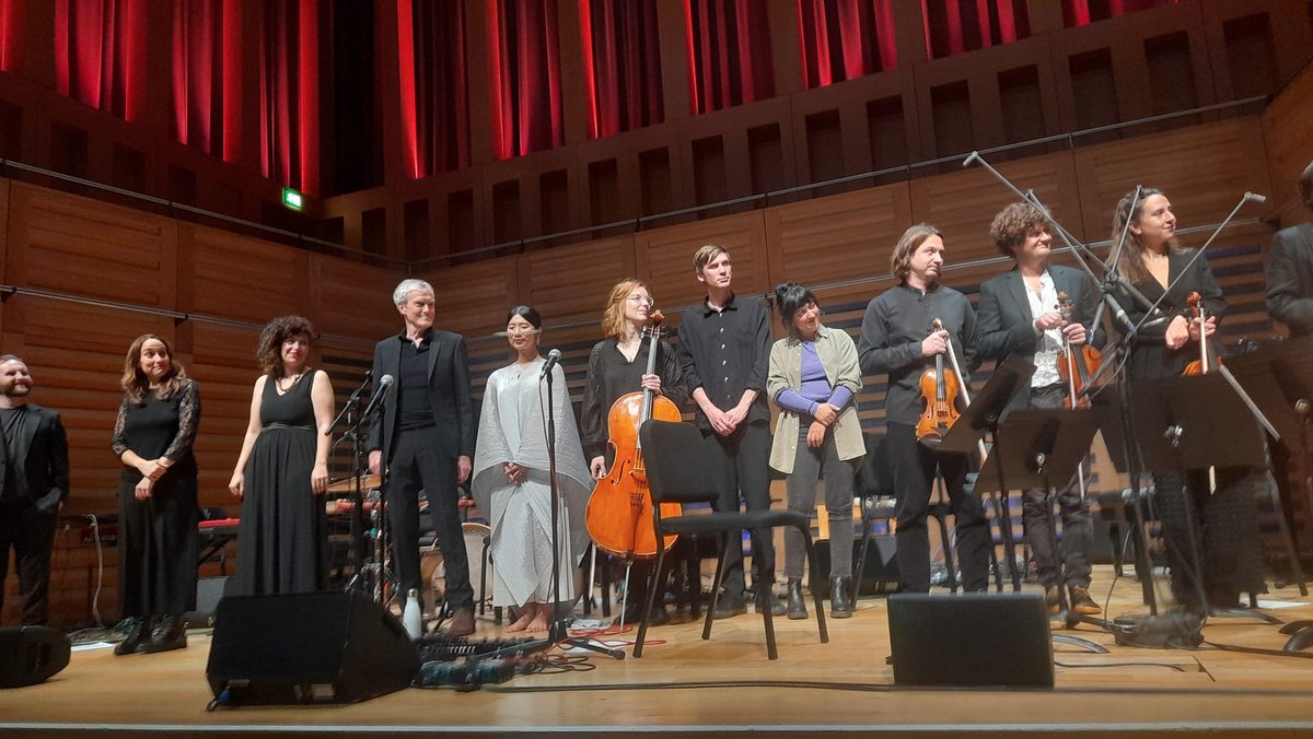 foxxmetamatic's tweet photo. So, Night Tracks live @Hanpeel @foxxmetamedia 
SUPERB curation, insightful, creative and aware. Brilliant complementary performances from all five acts over 4 hours exploring identify, memory and place through improvisation
Hatis Noit (pictured with John Foxx) was a revelation https://t.co/9Mu068lcXc