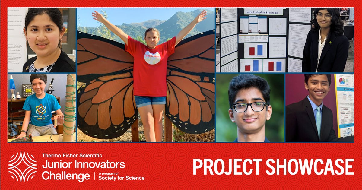 The <a href="/thermofisher/">Thermo Fisher</a> Scientific #JuniorInnovators Challenge Project Showcase is here!

Learn more about this year’s projects and get to know the students behind the research!

societyforscience.org/jic/2023-proje…