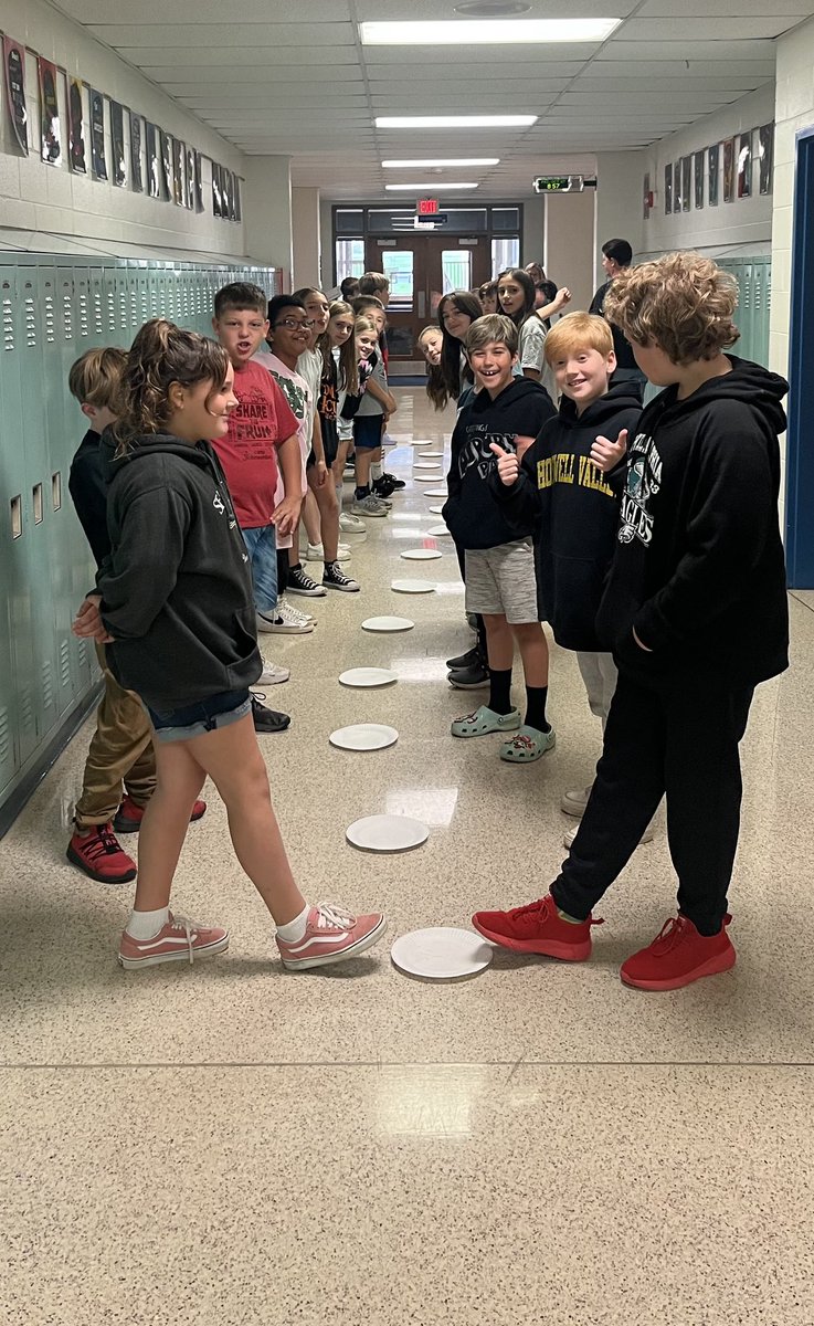 Friday Morning Meeting activity with 5th grade!! Love starting the day with these laughs and smiles! #beartavernpride