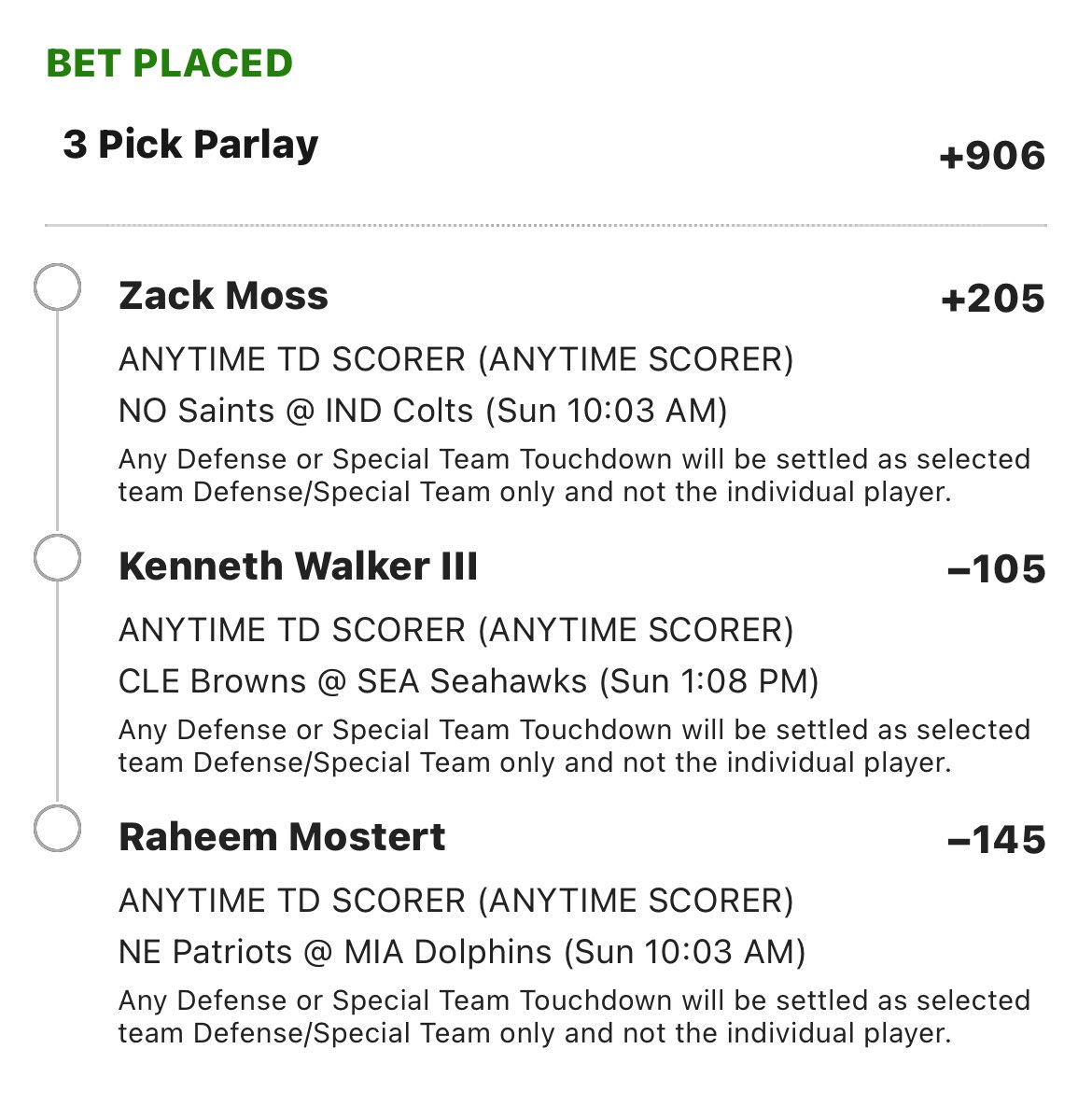 SwiftsPicks's tweet photo. Here’s a TD parlay I’m liking today!🔒

Let’s make some moneyyy!!💰💪

#NFL #NFLPicks #sportsbettingpicks https://t.co/GB6CdaNKiF