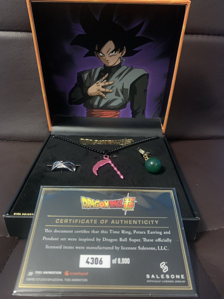 Dragon Ball Super Goku Necklace, Potara Earrings And Time Ring Set GameStop  Exclusive