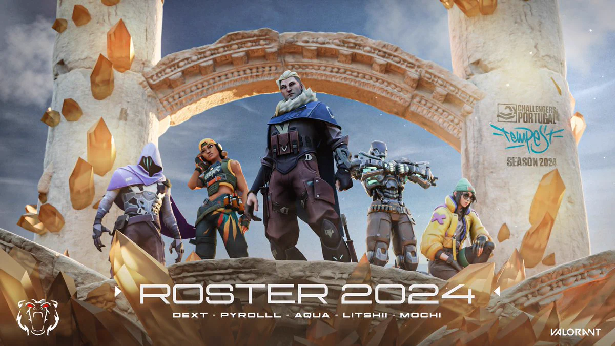 Presentación roster Valorant temporada 2024 VCL Portugal 