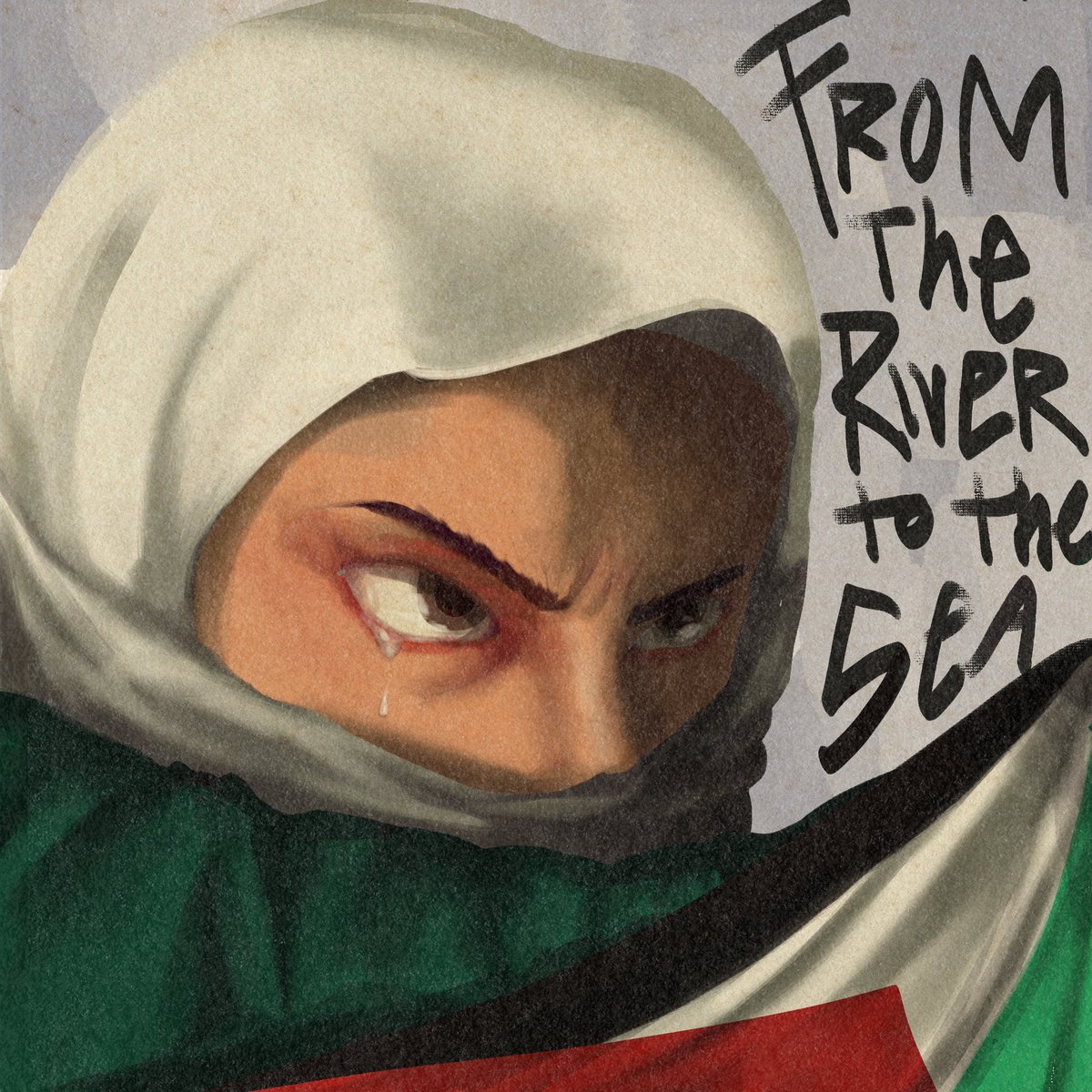 「PALESTINE WILL BE FREE #CeasefireNOW #Ce」|nora girlemployee eraのイラスト
