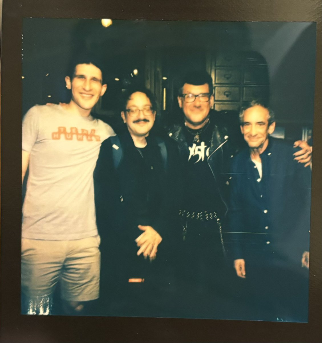 MitchHorowitz's tweet photo. Amazing night @caveatnyc doing live pod of @teamhumanshow with Douglass @rushkoff @JoshChapdelaine Steven Brent | @digivoidmedia https://t.co/hohD5uJ40a