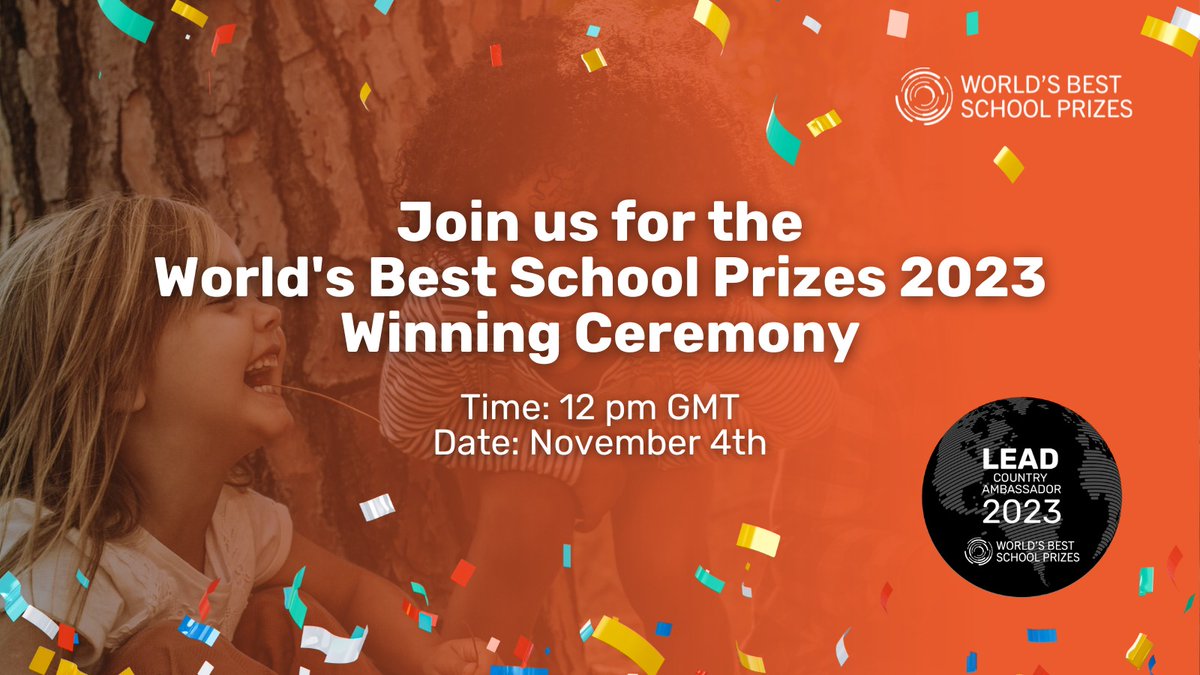 MMselvaraj5's tweet photo. Join us for the world's best school Prizes Winning Ceremony #StrongSchools, #BestSchoolPrizes, and #T4CountryAmbassador. https://t.co/mkDKuJDDvT