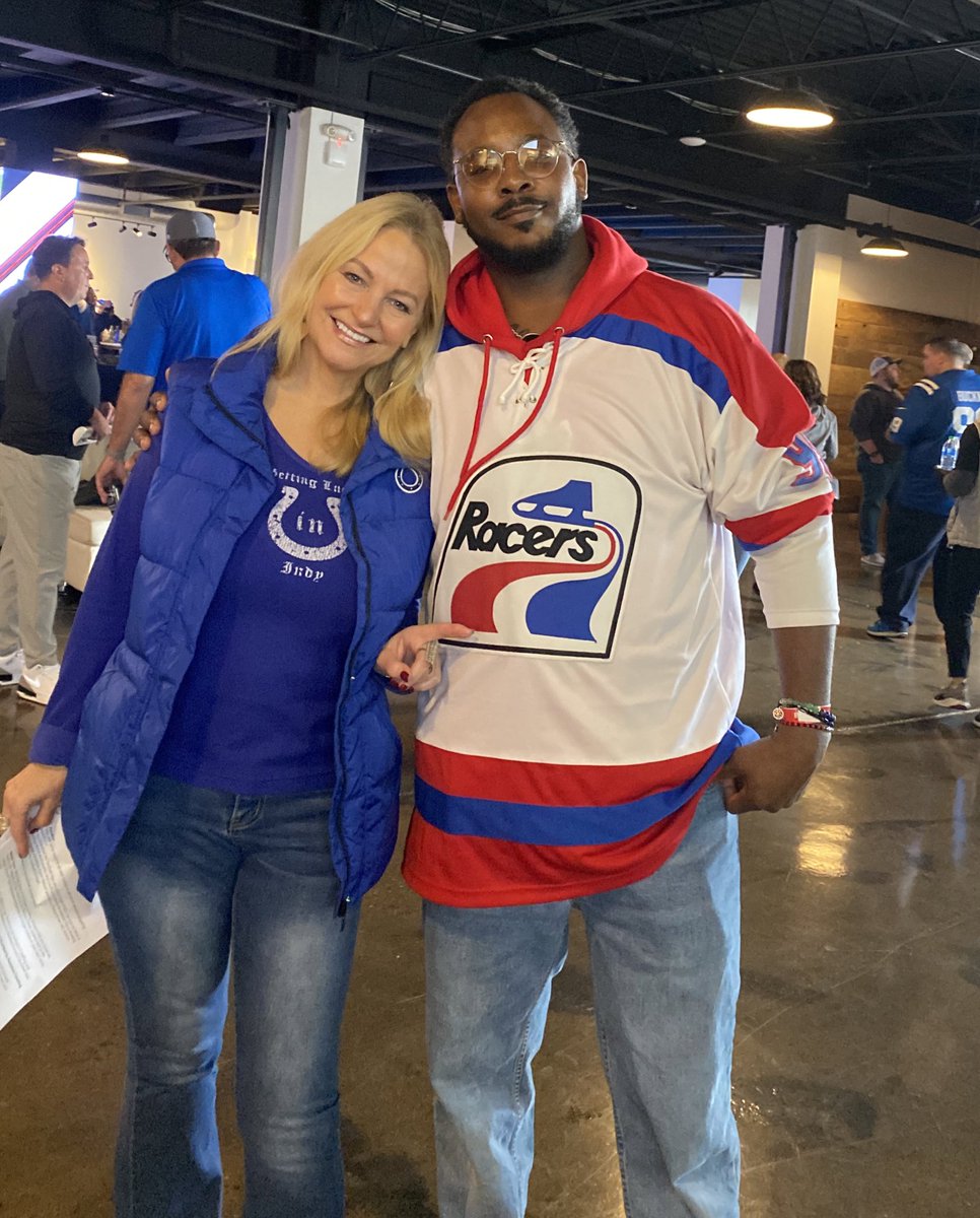 RealLauraSteele's tweet photo. #ColtsVIP @Bullseye_Event ๐คฉ props to this jersey Indy, if ya know ya know! https://t.co/fY7sedv5xV