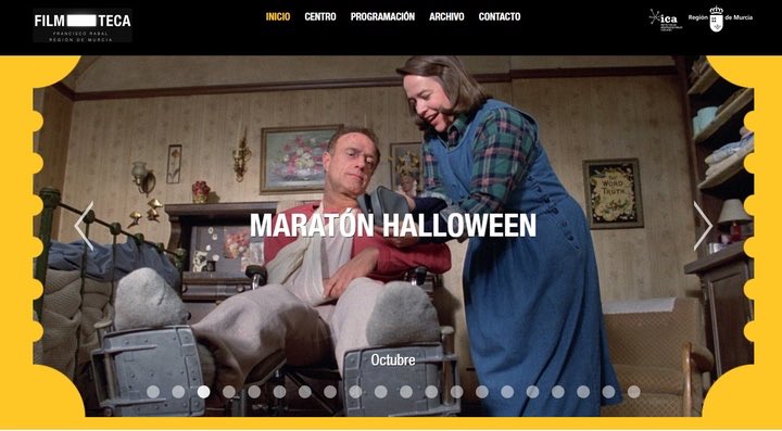 🎃 La @FilmotecaMurcia recupera cuatro clásicos del cine de terror en su 'Maratón de Halloween' 🎞️Se proyectará 'El doctor Frankenstein', 'El resplandor', 'Misery' y 'La profecía' carm.es/web/pagina?IDC…