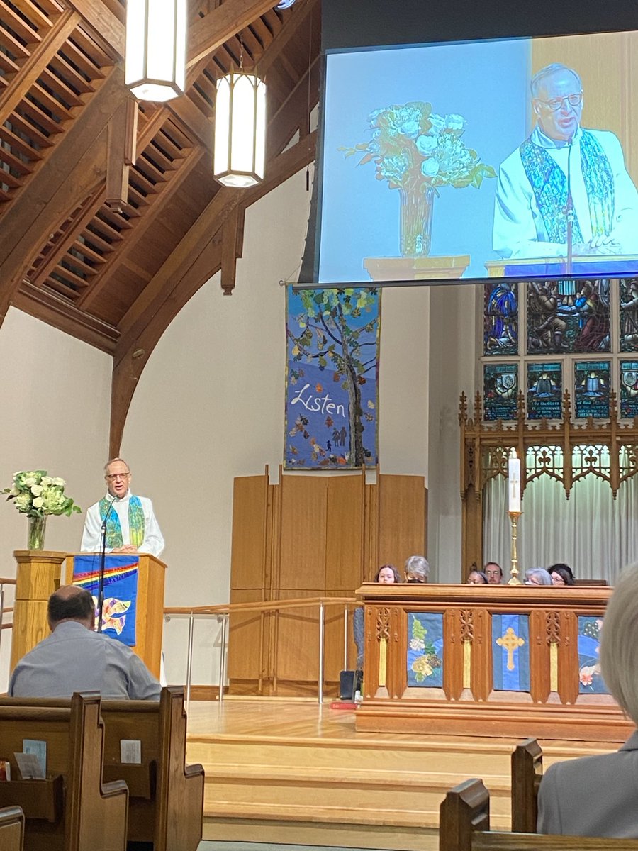 This morning I led worship and preached ⁦<a href="/LeasideUnited/">Leaside United Church</a>⁩. I shared my thoughts on the conflict in the Middle East. Sometimes things come together: people’s anguish, scriptural insights and brilliant music thanks to Matthew Boutda and the choir.
