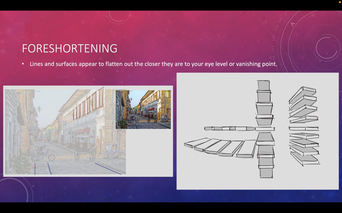 snippets of my lesson on (linear) perspective; history and basic principles~