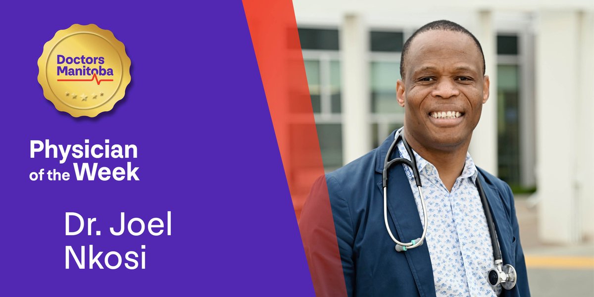 Physician of the Week, Dr. Joel Nkosi follows Maya Angelou's advice in his work as an internal medicine physician. "People will forget what you said, people will forget what you did, but people will never forget how you made them feel." Read more at DRMB.ca/mdweek