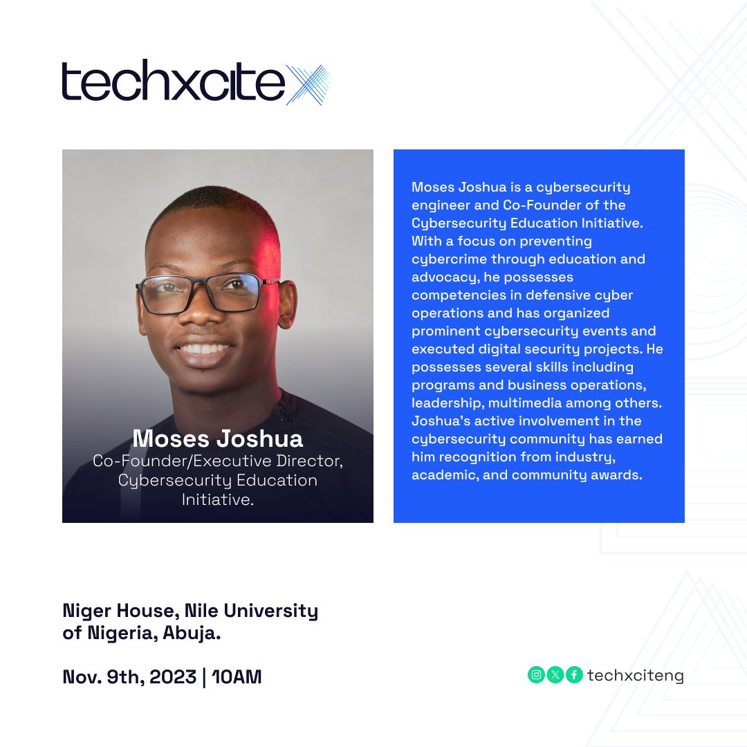 The virtual world is full of grt opportunities, but it's important to remember that we have a digital 🆔 that needs to be protected just as much as our physical 🆔.

That's why we're excited to hv the co-founder of @DiaryOfHackers join us to share tips on how to stay safe online.