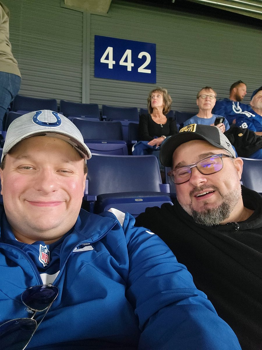 VoteforKoach's tweet photo. #novind Another @colts game today. Attending with my brother in law Robert. Go Colts! https://t.co/tzjqxxTgFg