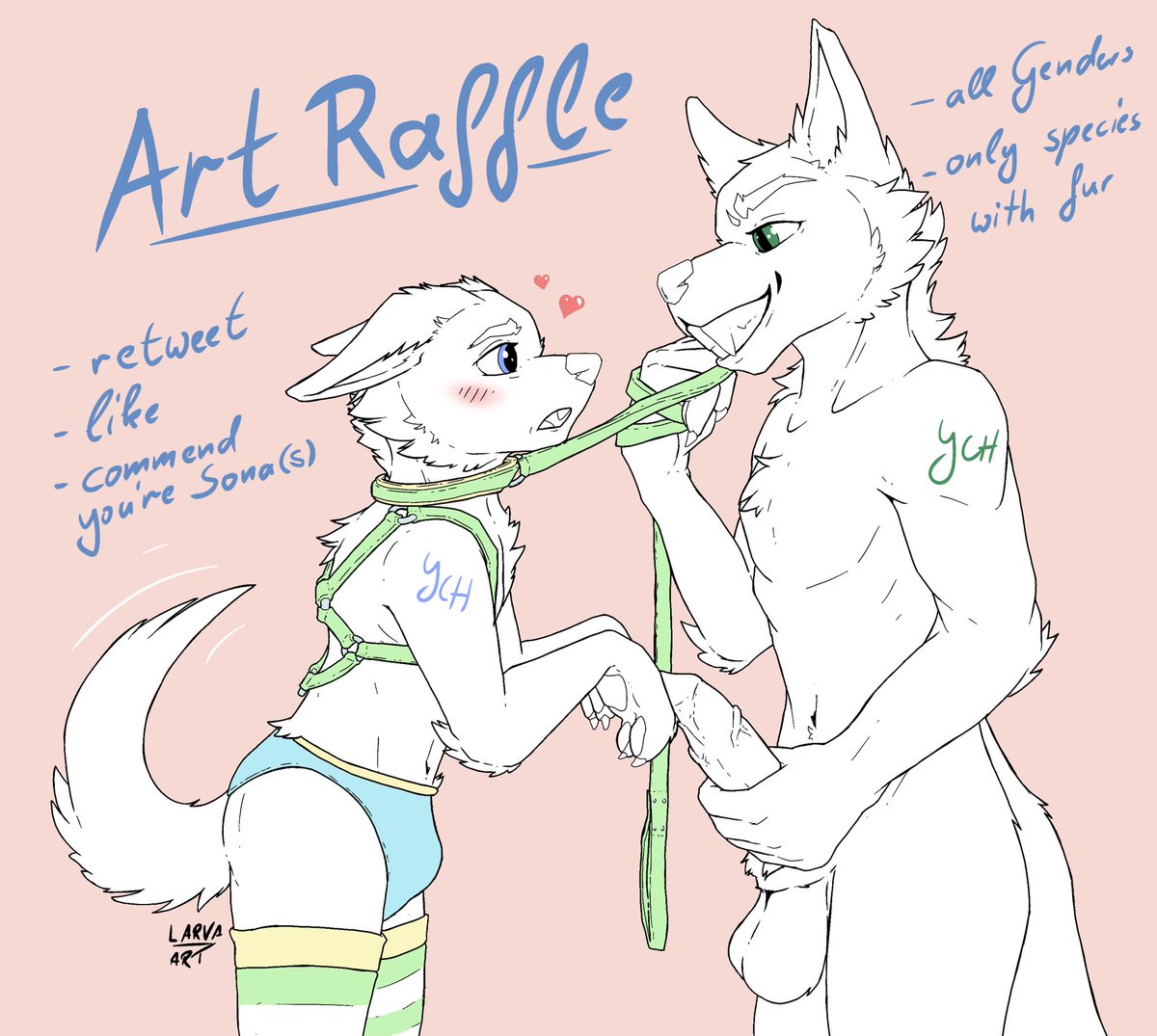 Das Art Raffel ist soweit und ist bis zum 01.11. offen <3

Ihr müsst retweeten, liken und eure Sona kommentieren um mit zu machen! ^^

Wünsche allen die teilnehmen viel Erfolg! <3