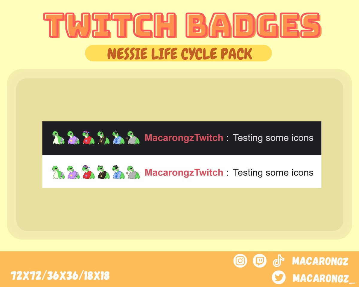 Nessie Legends Sub/Bit Badge is finally listed on my Etsy shop~ Aren't they adorable? Do check them out in the link below! ❤️ etsy.com/sg-en/listing/… 
#ApexLegends #etsyshop #etsystore #twitchstreamer #gaming #etsy #digitalarts #twitch #apex #arts #digitalartist #drawing